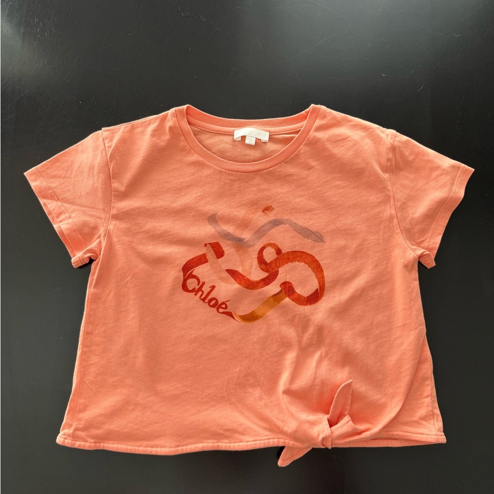 Chloe Kids Coral Graphic Tee